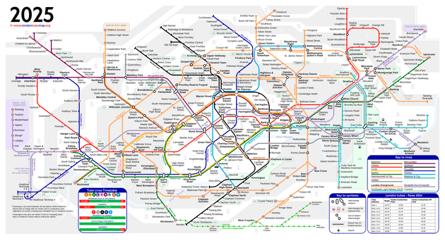 London Tube Map 2025